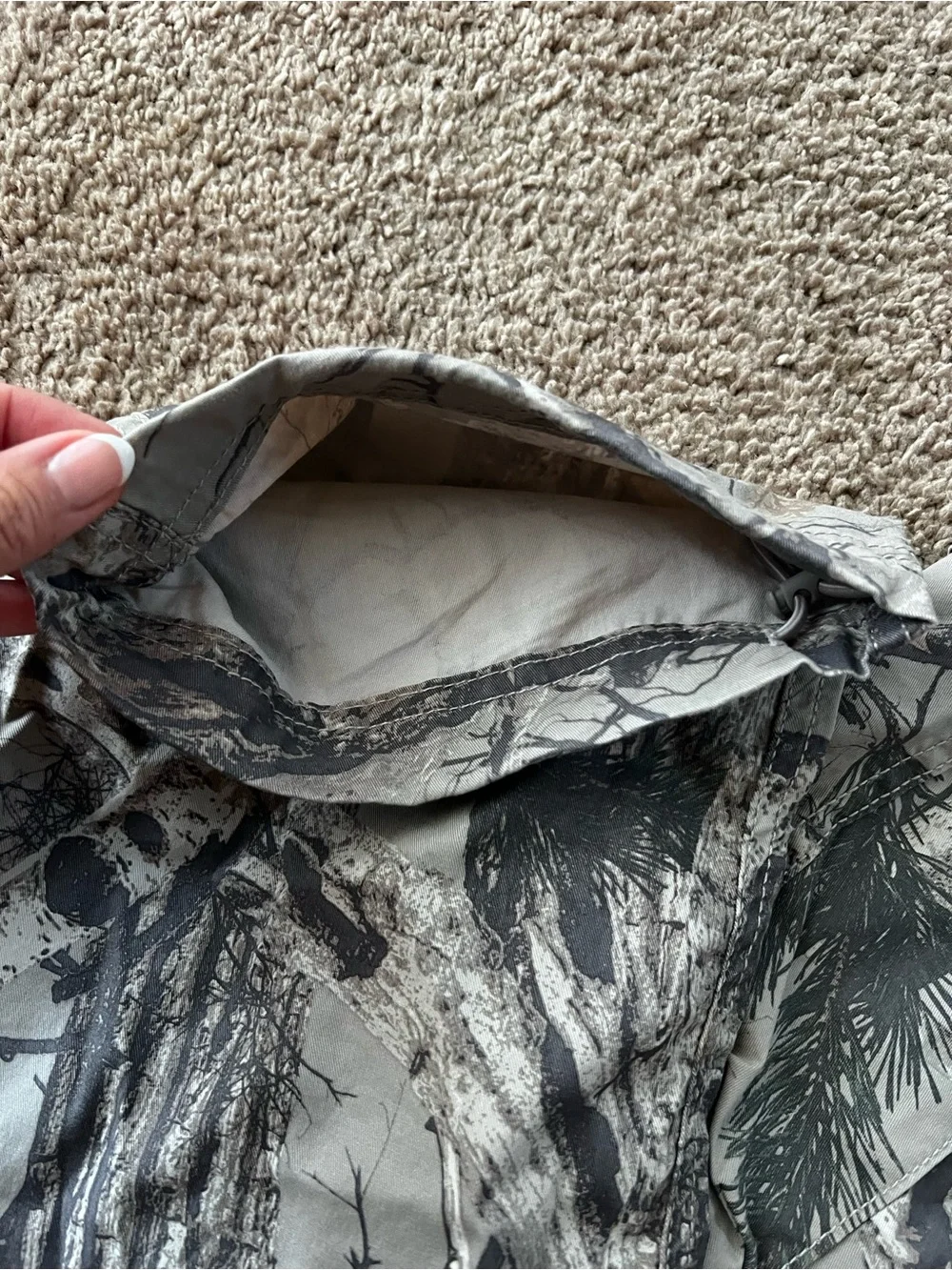 Hollister Men's Baggy Camo Pants - Gray, Black, Brown